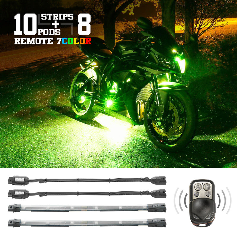 Xk Glow 18PC 7 Color Remote - XK034017