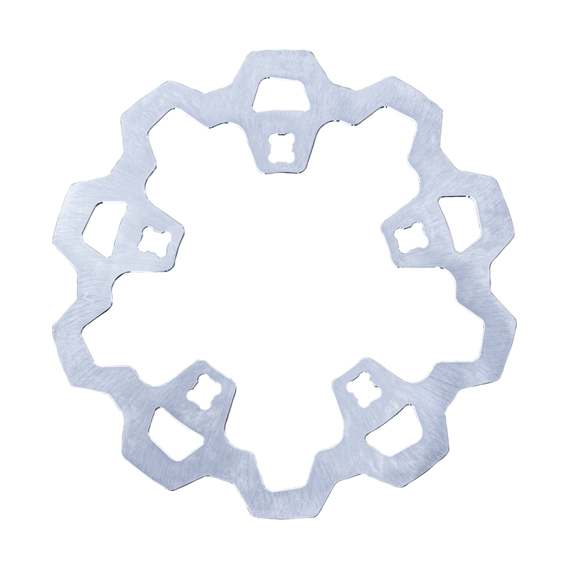 Lyndall Brakes Enforcer 1 Piece Rotor Front Silver 11.8 - 3-230 For Harley Motorcycles 2014-2021