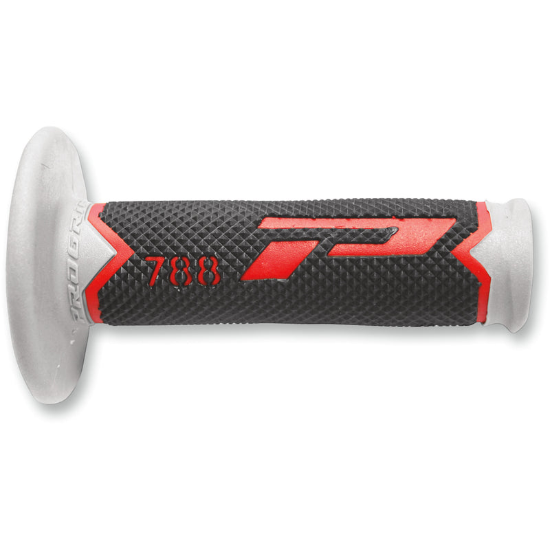 PRO GRIP 0630-0334 PA078800ROGN Cross Triple Density 788 Grips Grips - 788 - Red/Gray/Black