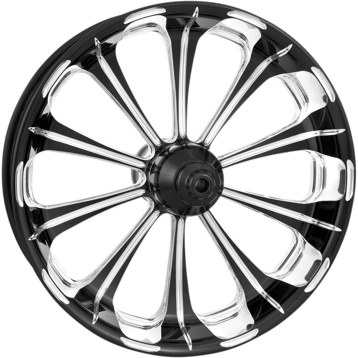 PERFORMANCE MACHINE (PM) 0202-1839 12697814PRELBMP One-Piece Aluminum Wheel — Revolution - Rear - Single Disc/with ABS - Platinum Cut™ - 18x5.5 - '09+ FLT