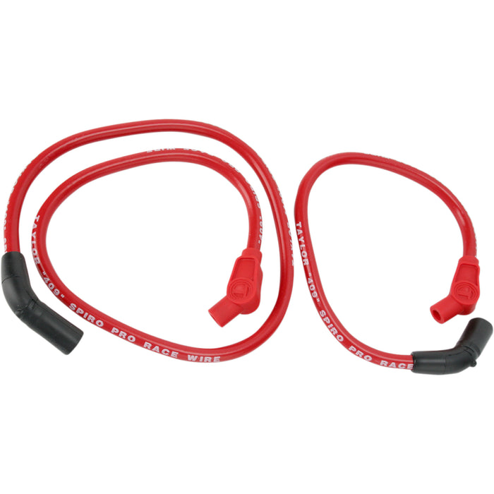 SUMAX 2104-0223 40236 409 Pro Race Custom-Fit Spark Plug Wire Kit Spark Plug Wire - 10.4 mm - Red - '09-'16 FL