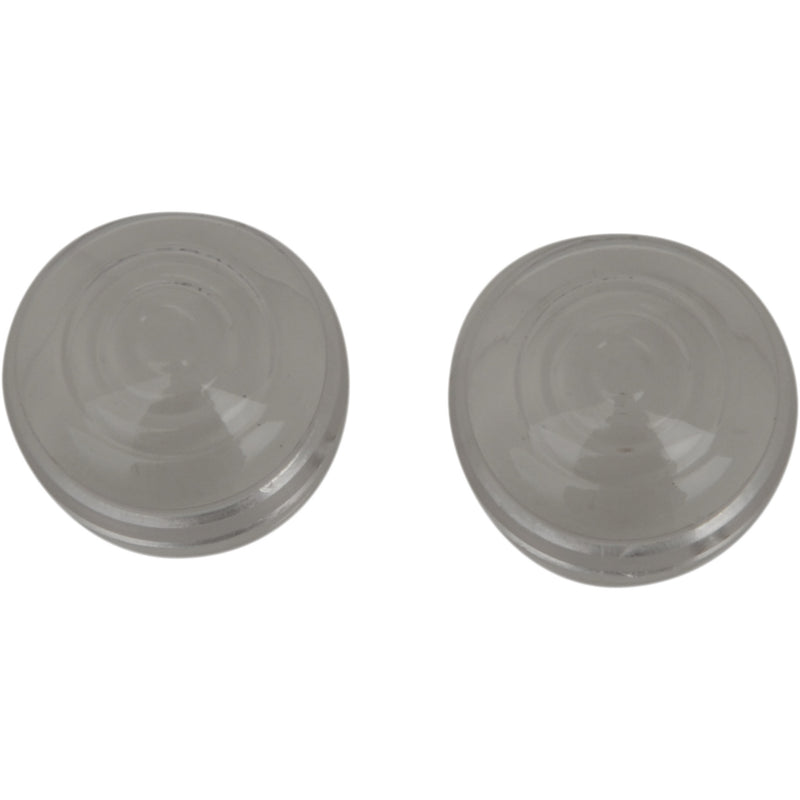 DRAG SPECIALTIES DS-282044 Chrome Marker Lights — Marker Light Lens Replacement Clear Lens - DDS282040/1