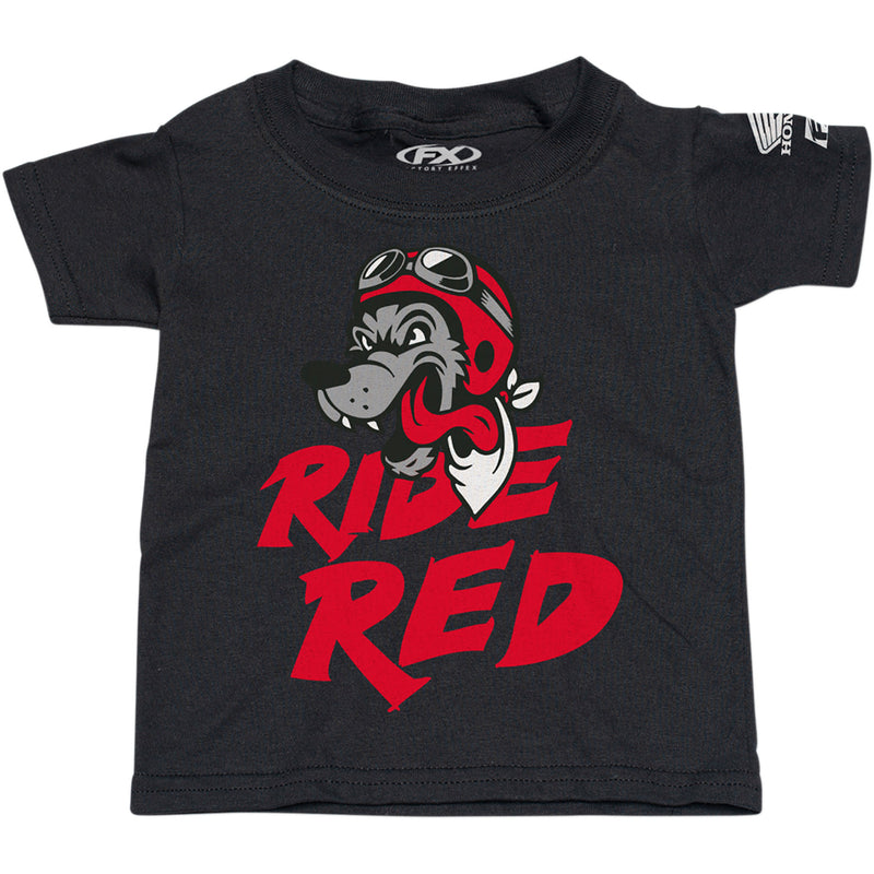 FACTORY EFFEX Toddler Honda Ride Red Wolf T-Shirt Black