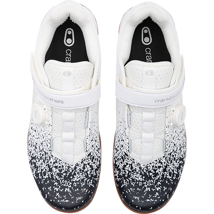 CRANKBROTHERS Mallet BOA® Clip-In Shoes Black/White - Splatter US