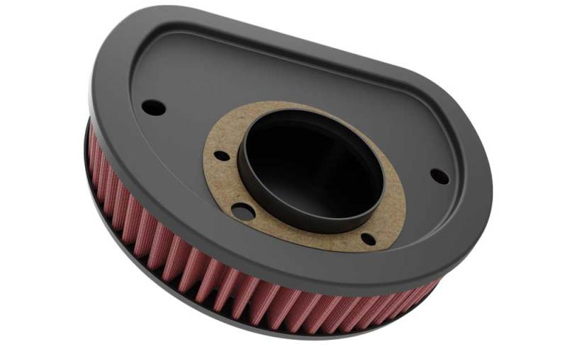 K & N HD-1499 K&N Replacement Air Filter 1.625in H For Harley Davidson - Photo - lifestyle view