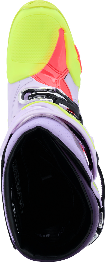 Alpinestars 482-0016012 2010520-3150-12 TECH 10 SUPERVENTED PURP/YLW FLUO/DIVA PINK 12
