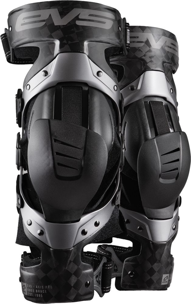 Evs 663-1186M AXISP-GRY-MP AXIS PRO KNEE BRACE PAIR BLACK/GREY MD
