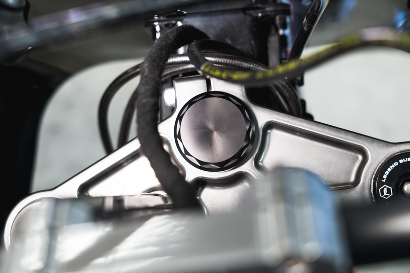 Hofmann Designs HDB1028R Smooth Steering Stem Cover RAW For Harley Touring 2014-2023
