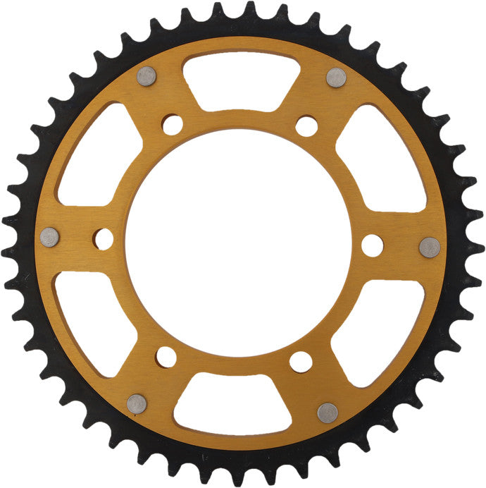 Supersprox Rear Stealth Sprocket Aluminum Steel 45T-530 GLD - RST-479-45-GLD For Kawasaki Ninja 600R / 600R Ninja 1985-1997 | Suzuki 1000 2009-2016