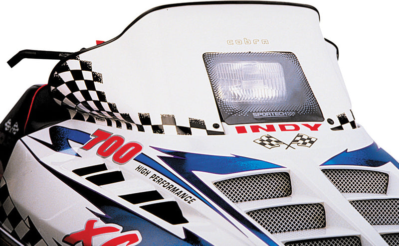 Powermadd Cobra W S LOW White Black 11.5" POL Wedge Hood - 11123 Yamaha UTVs 2014-2018