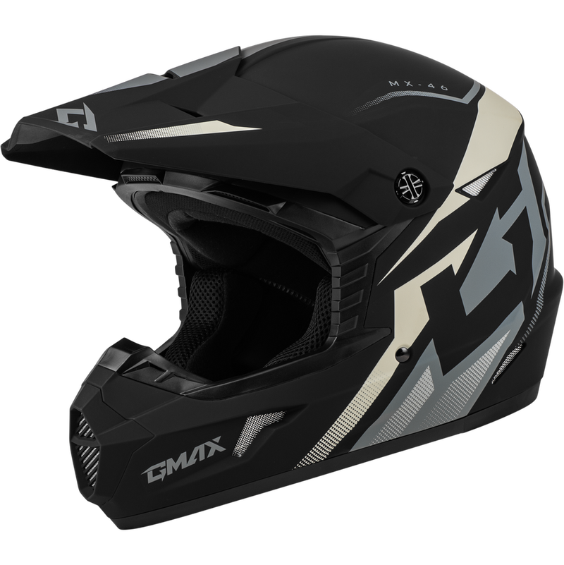 GMAX Mx 46 Compound Helmet Matte Black/Grey/White / YL