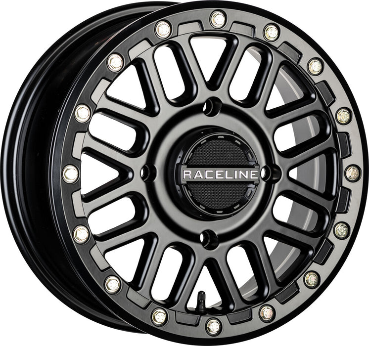 Raceline Wheels 570-1666 A93B-56056+40 PODIUM BDLK WHEEL 15X6 4/156 5+1 (+40MM) BLACK
