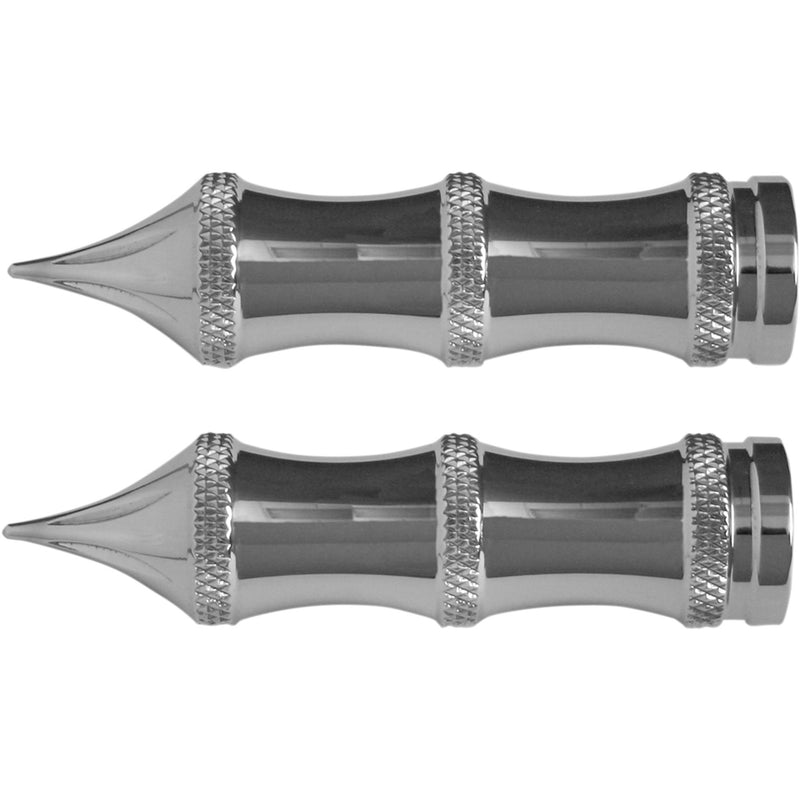 ACCUTRONIX 1603-0266 PT120-SLC Shifter/Brake Pegs Toe Peg - Tribal - Chrome