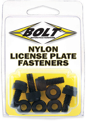 Bolt 020-00154 LPFNYLON LICENSE PLATE BOLTS/NUTS 4/PK