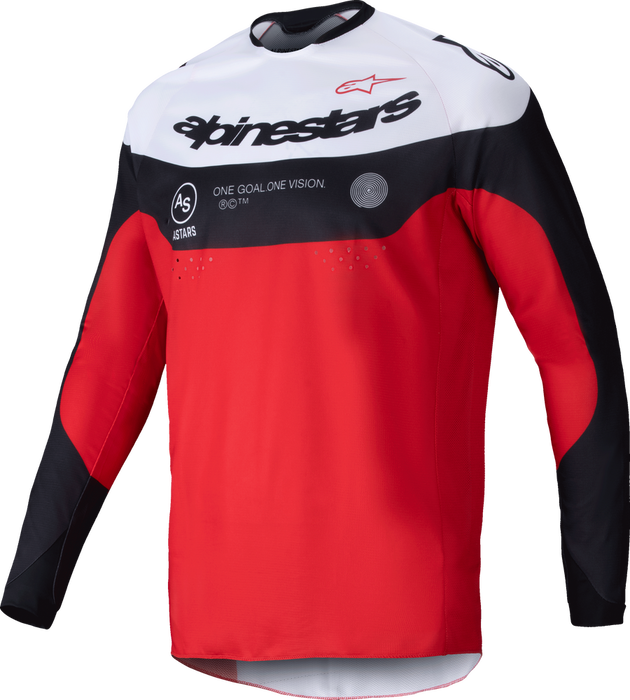 Alpinestars 482-00064M 3760125-1342- M PRO-DURA JERSEY BLACK/BRIGHT RED/WHITE MD