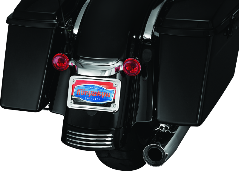 Kuryakyn 3157 Curved License Plate Mount Chrome - User 1