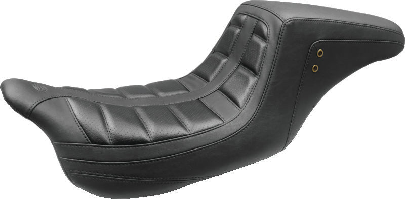 Mustang Motorcycle 76721 Mustang 97-07 Harley Rd King,06-07 Str Glide,00-05 Eagle Wide Tripper Solo Seat - Brown - Photo - Primary