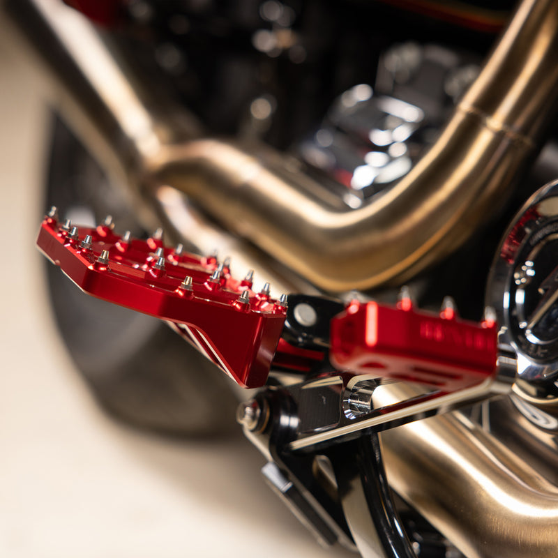 Thrashin Supply Co. Aggressor Floorboards - TSC-2031-2-D For Harley Motorcycles 1972-2025
