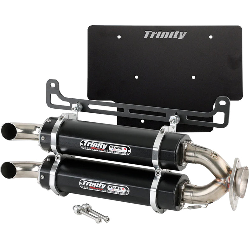 TRINITY RACING 1831-1092 TR-4193S Stage 5 Dual Slip-On Muffler xpedition