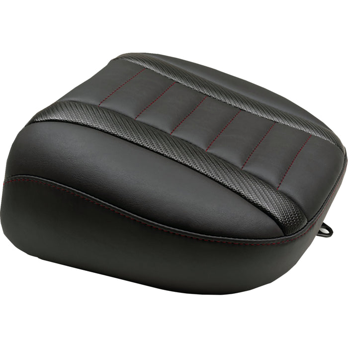 MUSTANG 0801-2163 88402DC Deluxe Touring Passenger Seat dark cherry stitch - flt/flh '23-'25