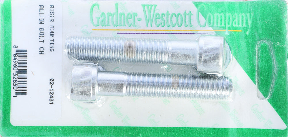 Gardner-westcott 830-1081 02-12431 RISER BOLTS CHROME ALLEN HEAD 1/2-20 X 2 3/4 FINE THREAD