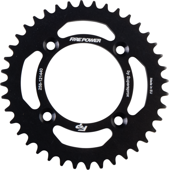 Fire Power 258-121440 FPA-1214-40BLK REAR SPROCKET ALUMINUM 40T BLK