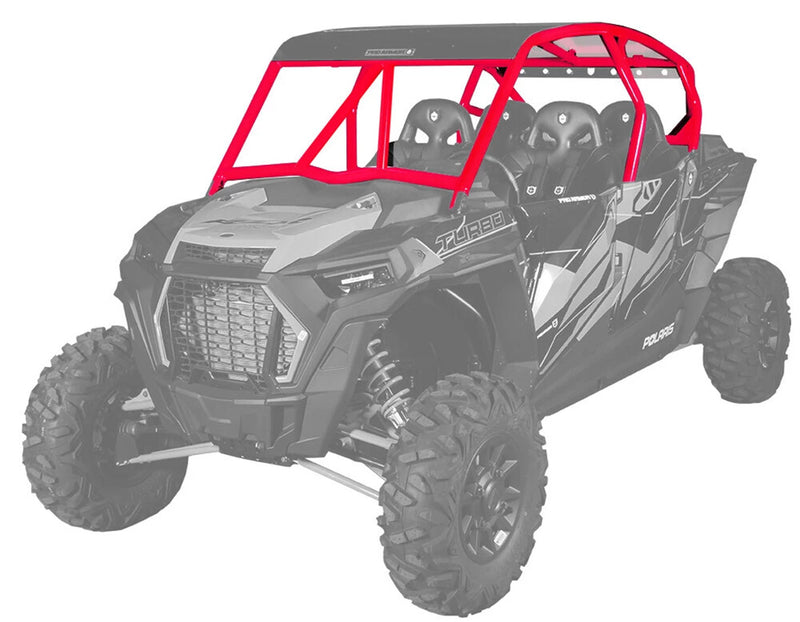 Pro Armor CAB Asylum Cage With V Intrusion RED - P194C028RD Polaris RZR 2019-2022