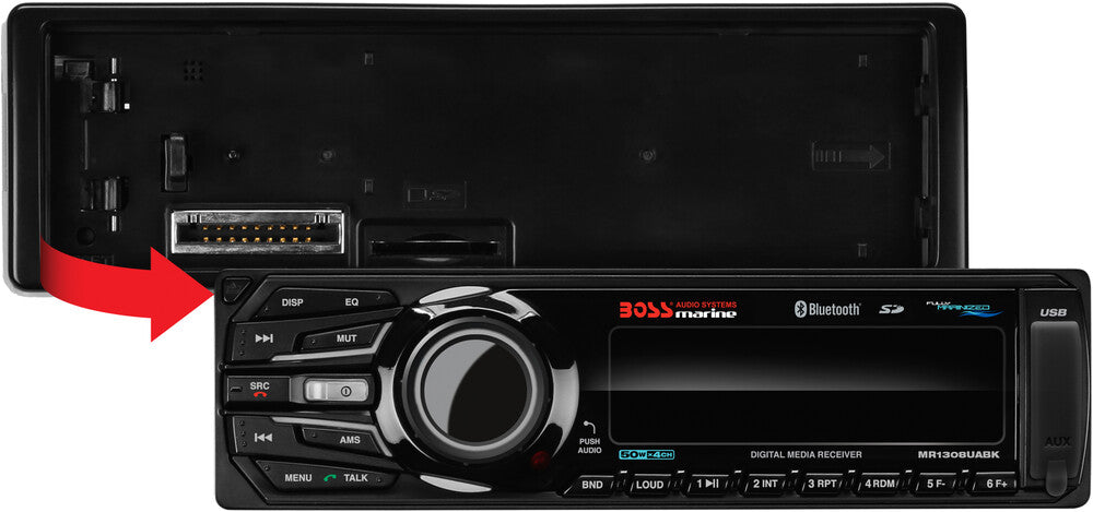 Boss Audio 63-8050 MR1308UABK MULTIMEDIA AM/FM RECEIVER