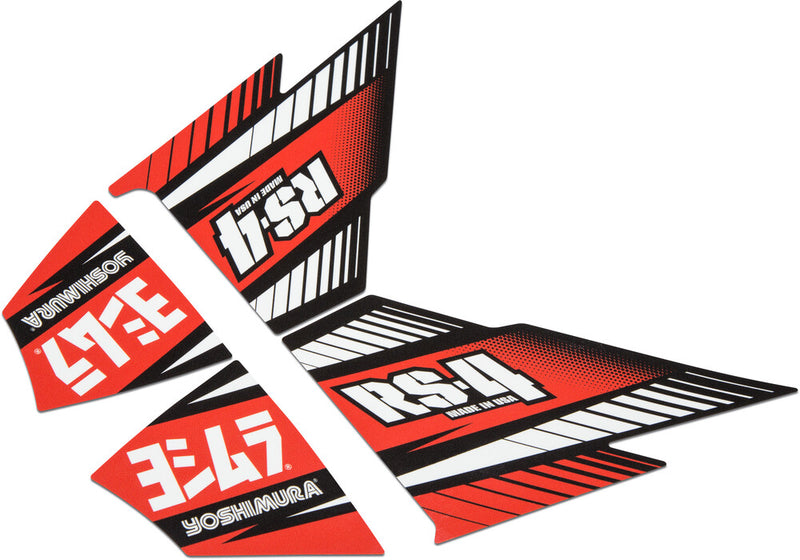 Yoshimura 961-9069 RS4-NB005 RS-4 MUFFLER DECAL SET 4/PCS
