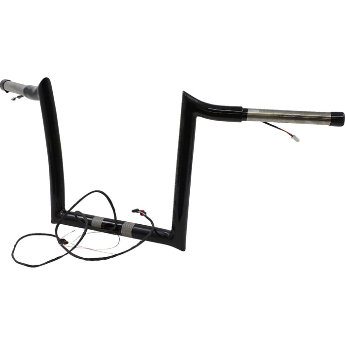 PAUL YAFFE BAGGER NATION 0601-5315 H00913-W Pre-Wired Monkey Bar Handlebar - OEM - Pre-Wired - 10" - Black