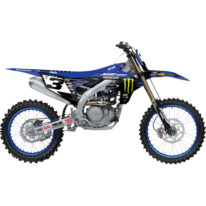 D'COR VISUALS 4302-7474 20-50-715 Complete Graphics Kit Graphic Kit - '25 Monster Energy - Yamaha - YZ 450