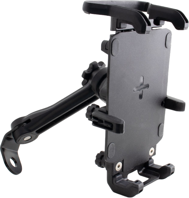 Koso North America 27-5972 QR005000 ARMOR CHARGER PHONE MOUNT W/VISOR BLACK