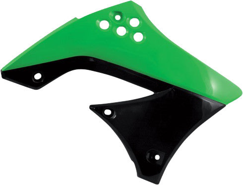 Acerbis Radiator Shrouds Green Black - 2141711089 Kawasaki KX 450 2009-2011