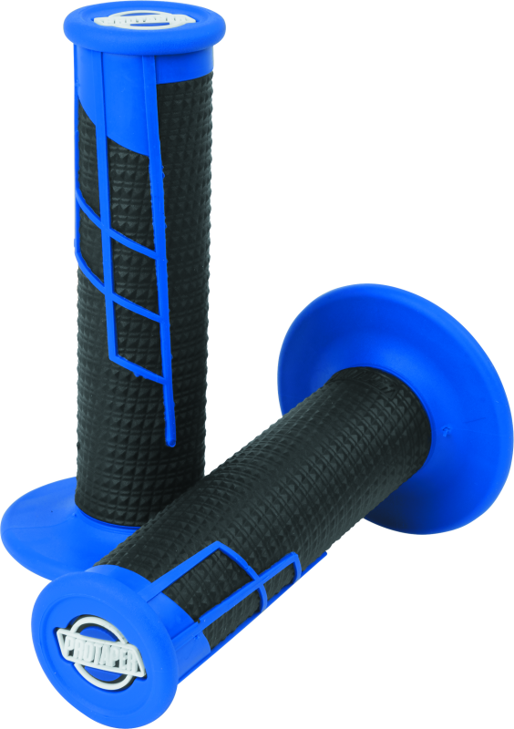 ProTaper 021663 Clamp-on 1/2 Waffle Grip - Blue/black - Photo - Primary