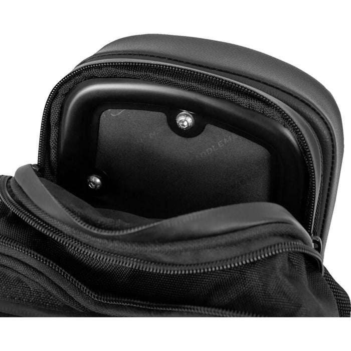 SADDLEMEN 3515-0239 EX000978 Fundamentals Sissy Bar Bag - Black