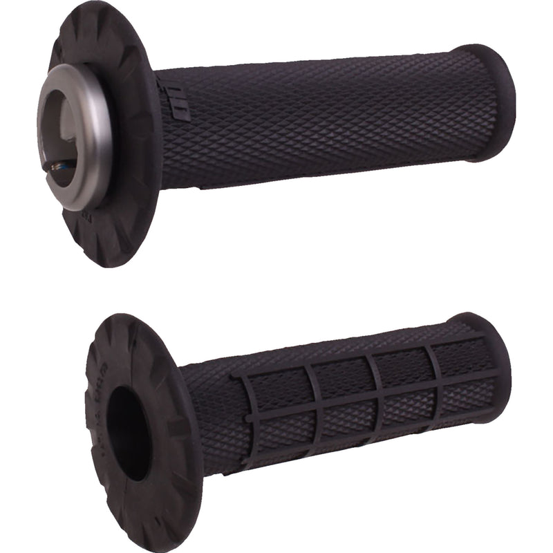 ODI 0630-3312 H21UHWB Universal Lock-On Half Waffle Grips black/black