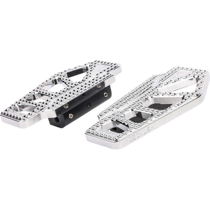 THRASHIN SUPPLY CO. 1621-1151 TSC-2217-3-BR Apex Mini Floorboards - Passenger - Chrome