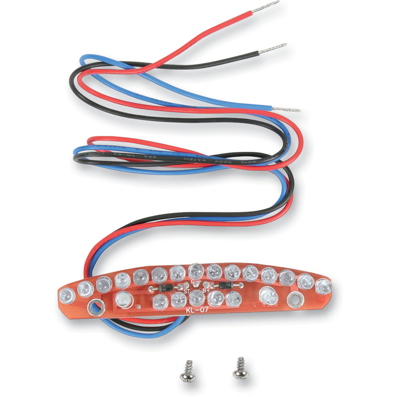 DRAG SPECIALTIES 2030-0035 Side Mount LED Taillight/License Plate Replacement LED Replacement Half-Moon LED Board