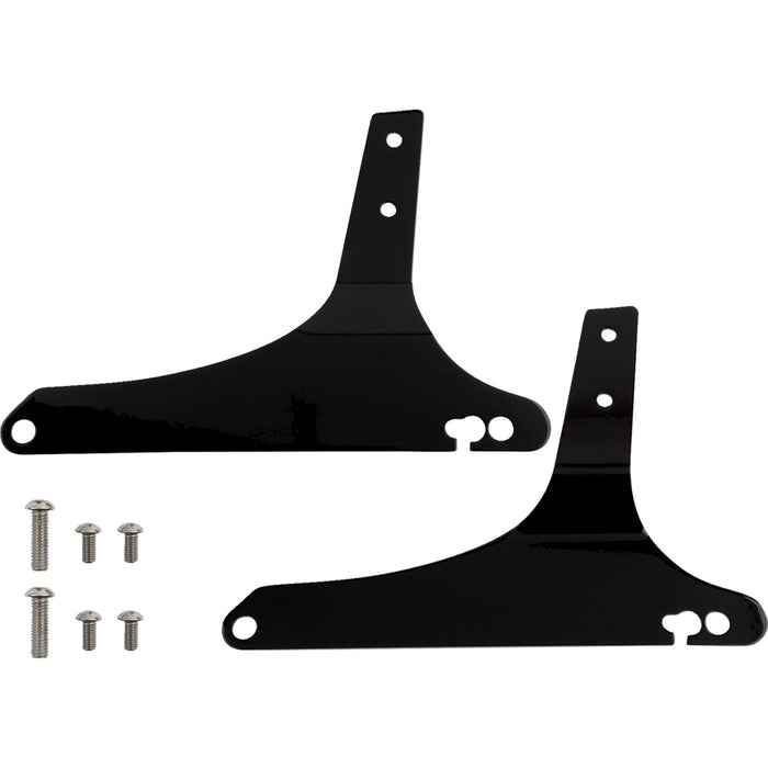 COBRA 1501-0458 602-1152B Square Sissy Bar - Standard Sissy Bar - Black - Dyna