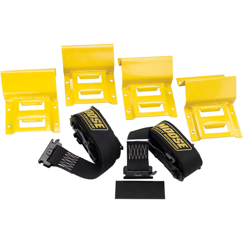 MOOSE OFFROAD 3920-0399 09160 Wheel Chock and Tie-Down Strap Kit Tie-Down/Chock Tire Kit