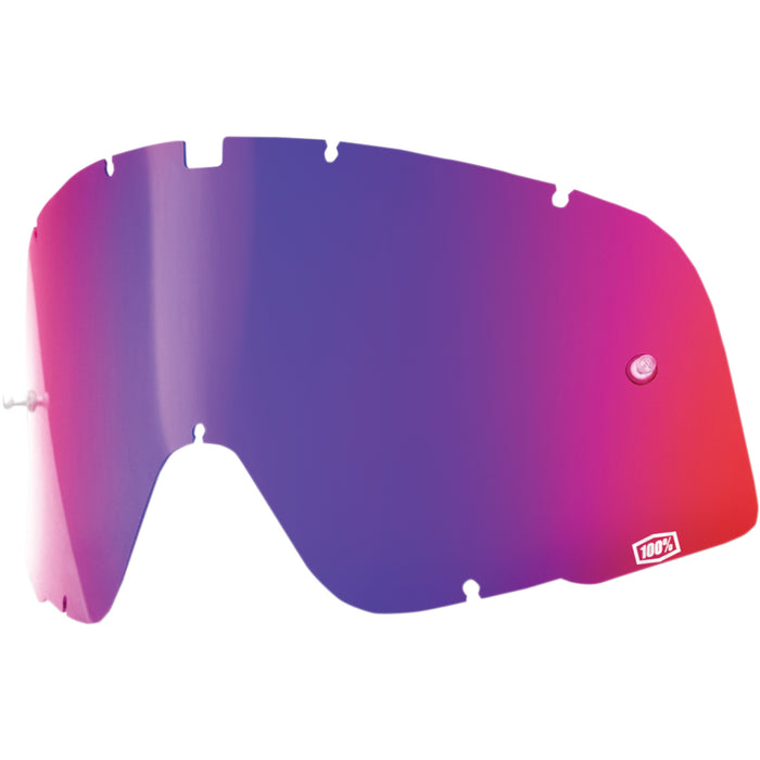100% 2602-0840 59001-00001 Barstow Classic/Legend Goggle Lens Barstow Lens - Red/Blue Mirror