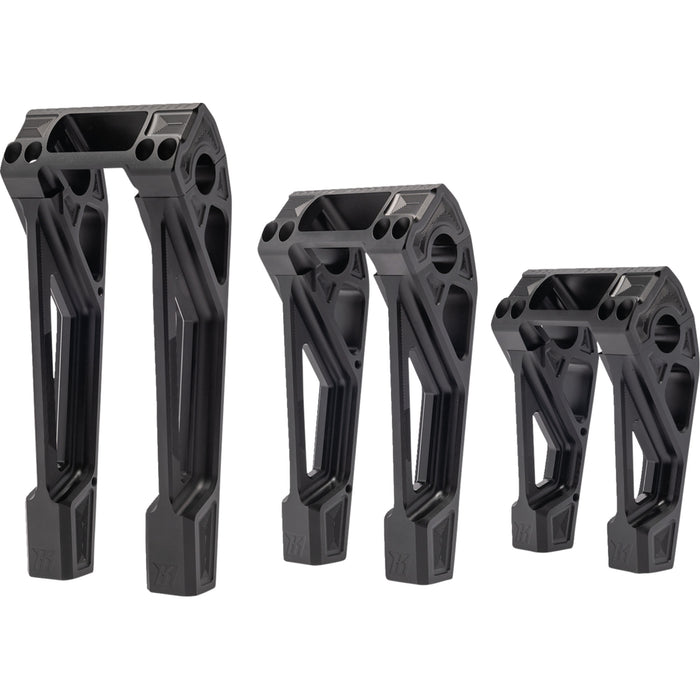 KODLIN MOTORCYCLE 0602-1425 K55122 Risers - Fastback - 8" - Black