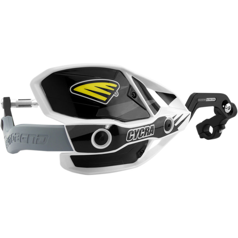 CYCRA 0635-1183 1CYC-7407-12X 7/8" Ultra Probend CRM Wrap Around Handguards Handguards - Ultra - White/Black
