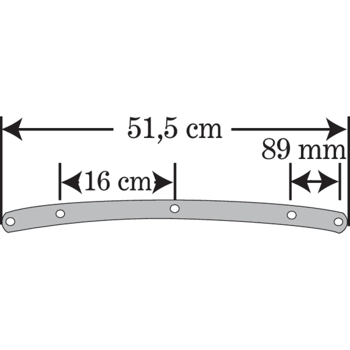 MEMPHIS SHADES 2310-0692 MEP61210 Road King Replacement Plastic - 15" - Dark Black Smoke