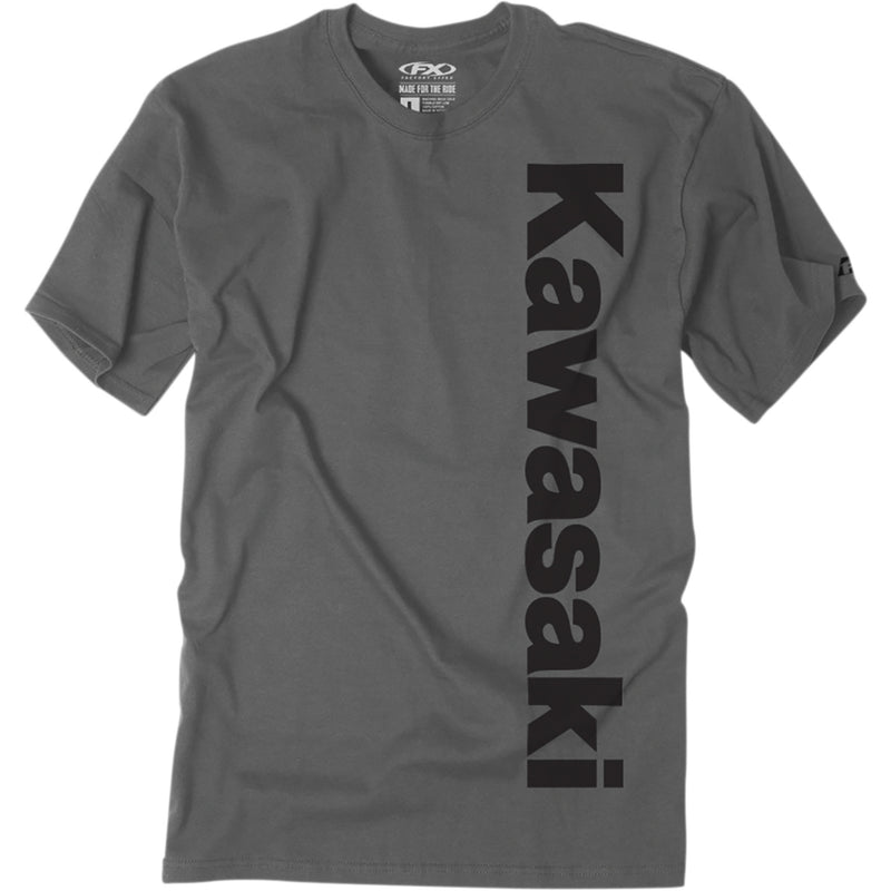 FACTORY EFFEX Kawasaki Vertical T-Shirt Charcoal - Gray