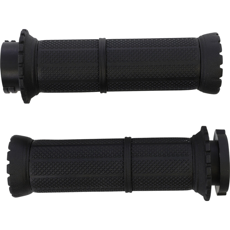 (OPEN BOX) Kuryakyn Riot Grips Riot Cable Black - KUR3582 For Harley Motorcycles 1980-2021
