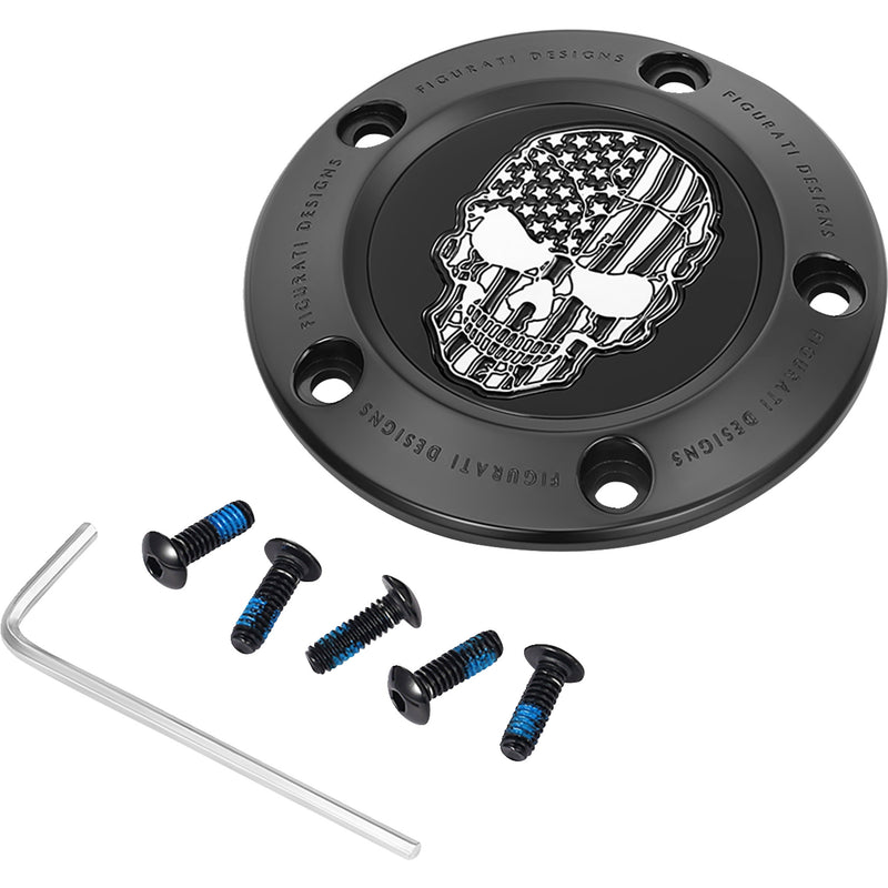 Figurati Designs Cover - FD28-TC-5H-BLK For Harley Motorcycles 1999-2017