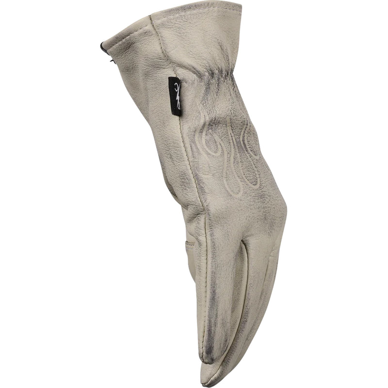 THRASHIN SUPPLY CO. Roper Leather Gloves Bone - White
