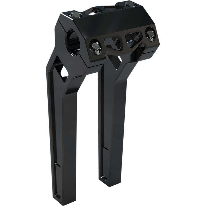 LA CHOPPERS 0602-1208 LA-7481-10B Performance Risers - Pullback - 10" x 1-1/4" - Black Anodized