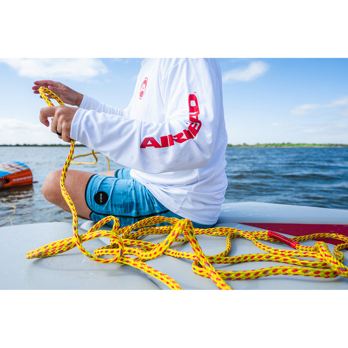 AIRHEAD SPORTS GROUP 4808-0047 AHTR-02S Reflective 2 Rider Safety Tow Rope Rope - Tow - Reflective Yellow - 2 Rider - 60'